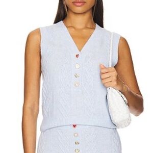 For love & lemons Cupid cable knit sweater vest